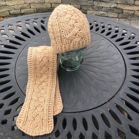 Handmade Hat and Scarf Set by BLD